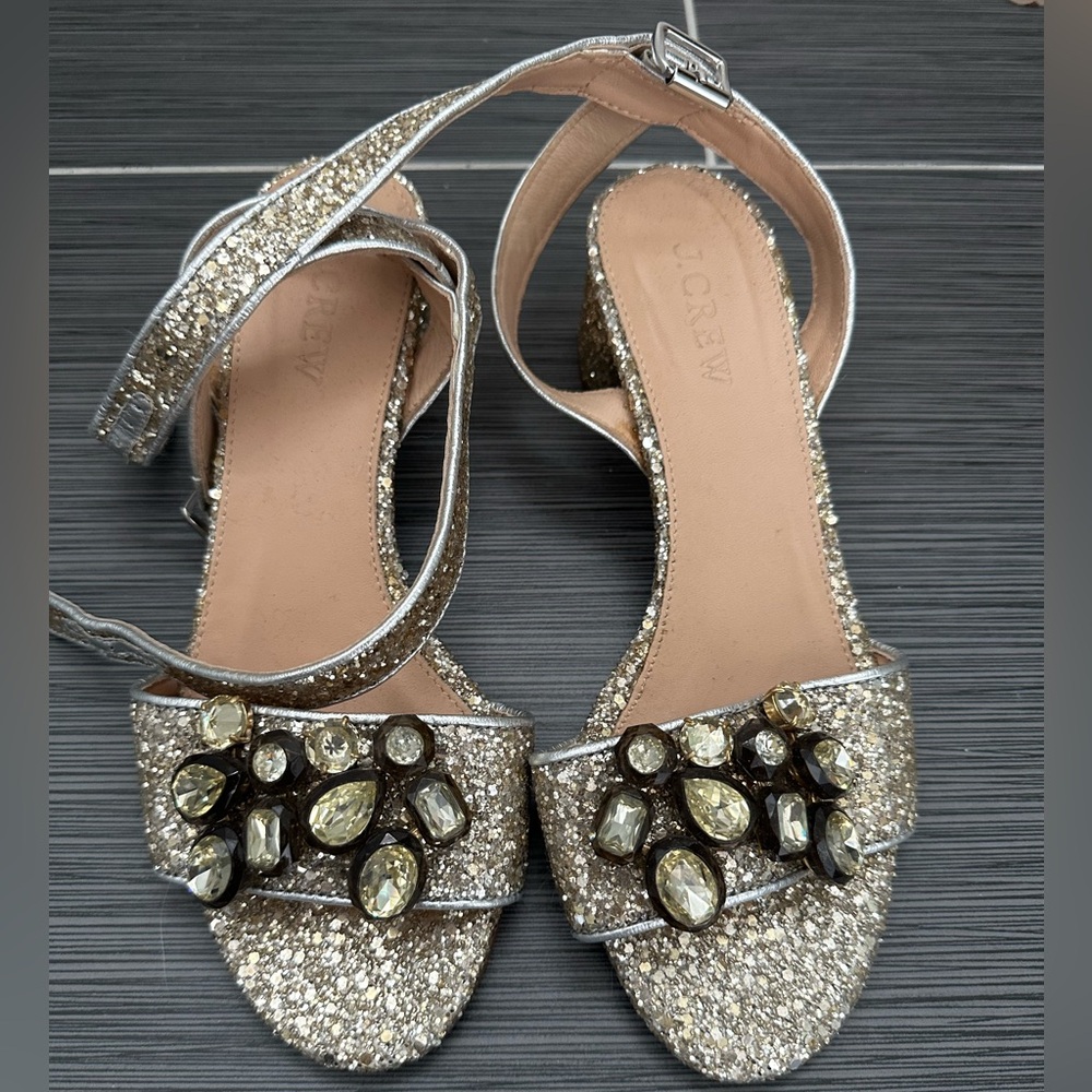 J. Crew Women's Glitter Sandals